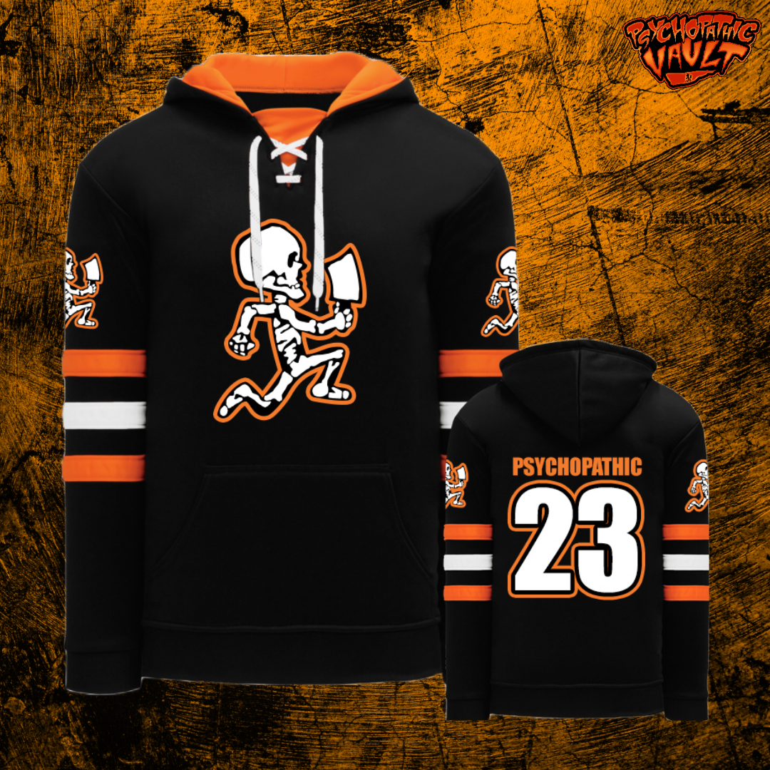 Hallowicked Skeleton Hatchetman Hockey Hoodie