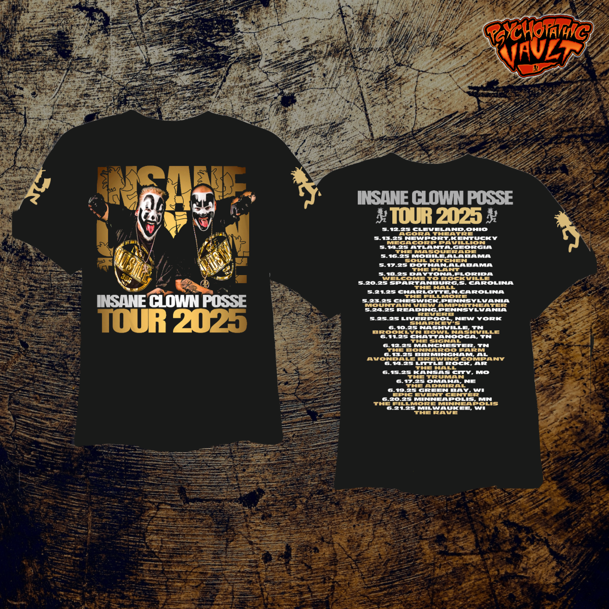 Insane Clown Posse Tour 2025 Shirt