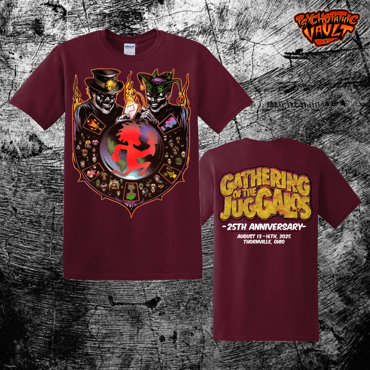 Maroon Gathering of the Juggalos 25th Anniversary Shirt