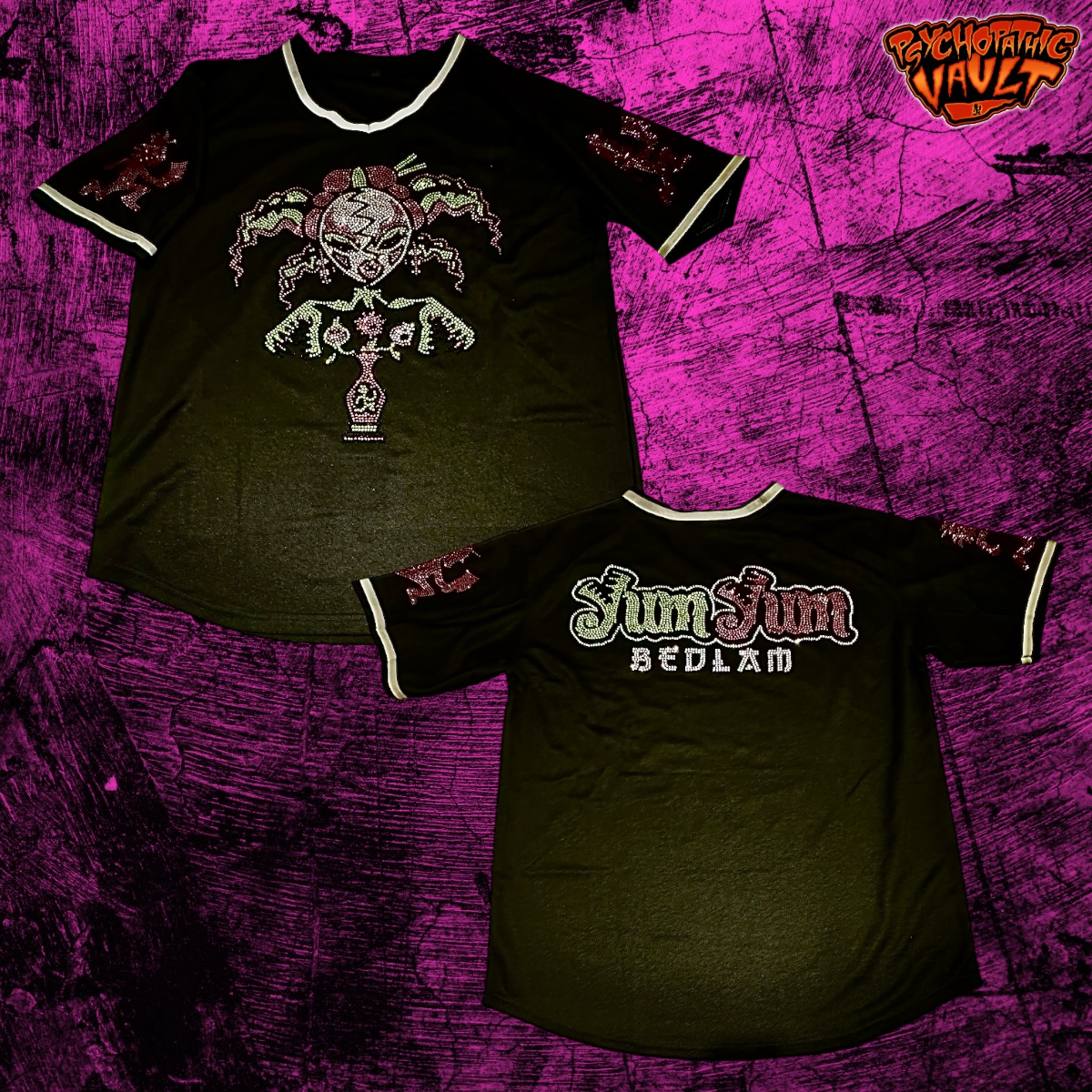 Yum Yum Bedlam Rhinestone Football Jersey