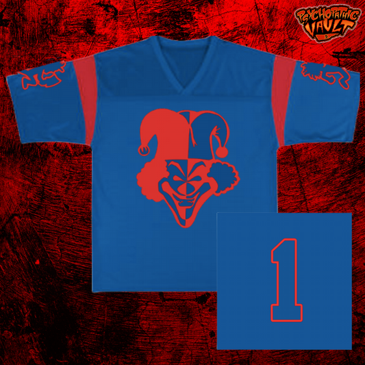 Blue Carnival of Carnage Football Jersey