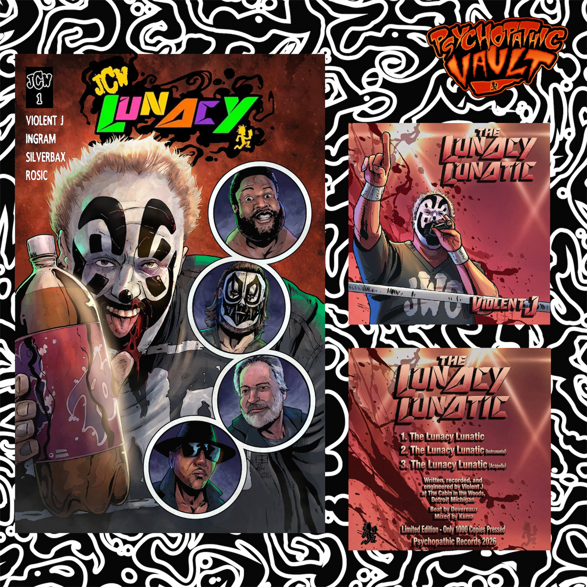 JCW Lunacy Comic Book & CD