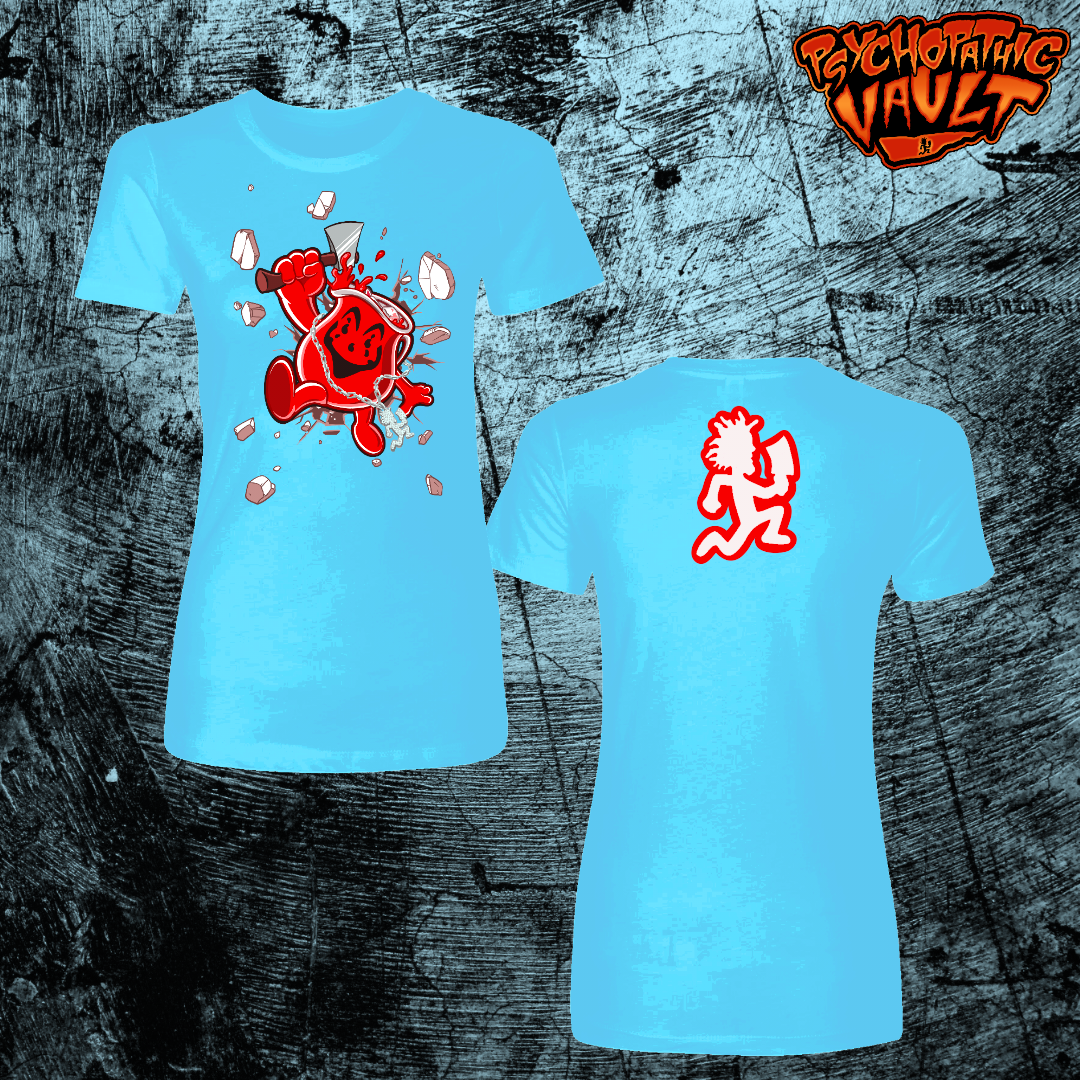 Violent J Koolaid Man Blue Girly T-Shirt