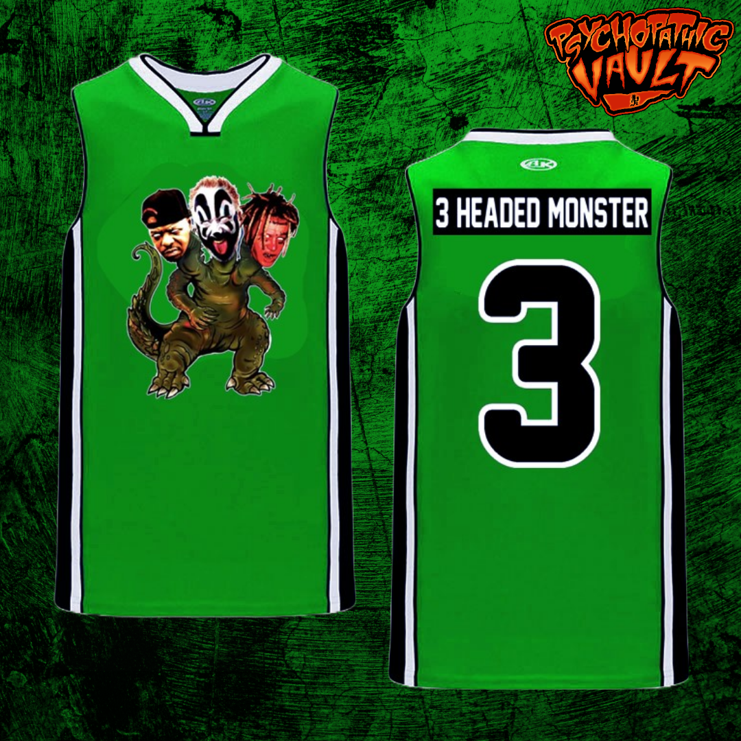 Green 3 Headed Monster Basketball Jersey