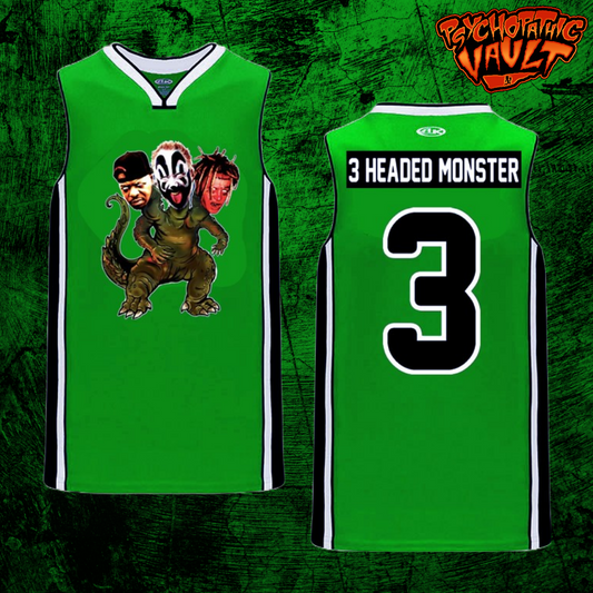 Green 3 Headed Monster Basketball Jersey