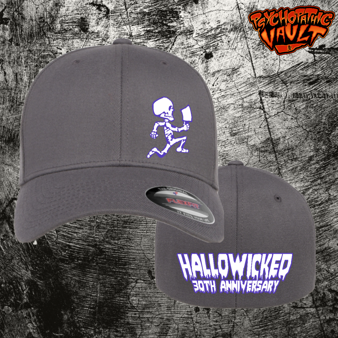 Skeleton Hatchetman Hallowicked Flex Fit Baseball Hat