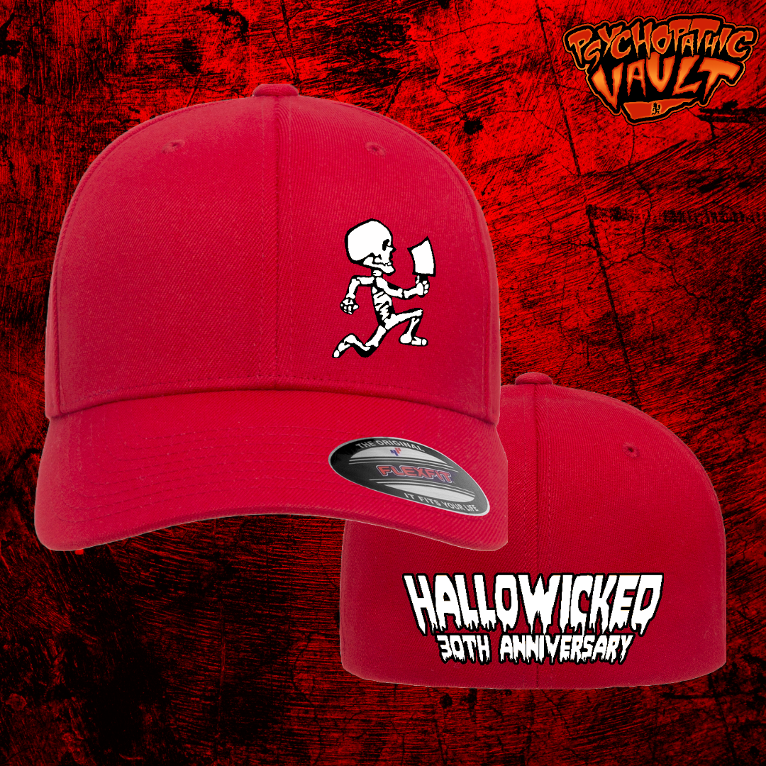 Skeleton Hatchetman Hallowicked Flex Fit Baseball Hat