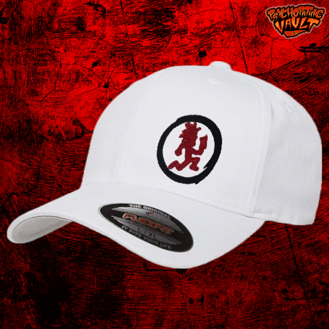 White Cirlcle Hatchetman Baseball Flexfit Baseball Hat