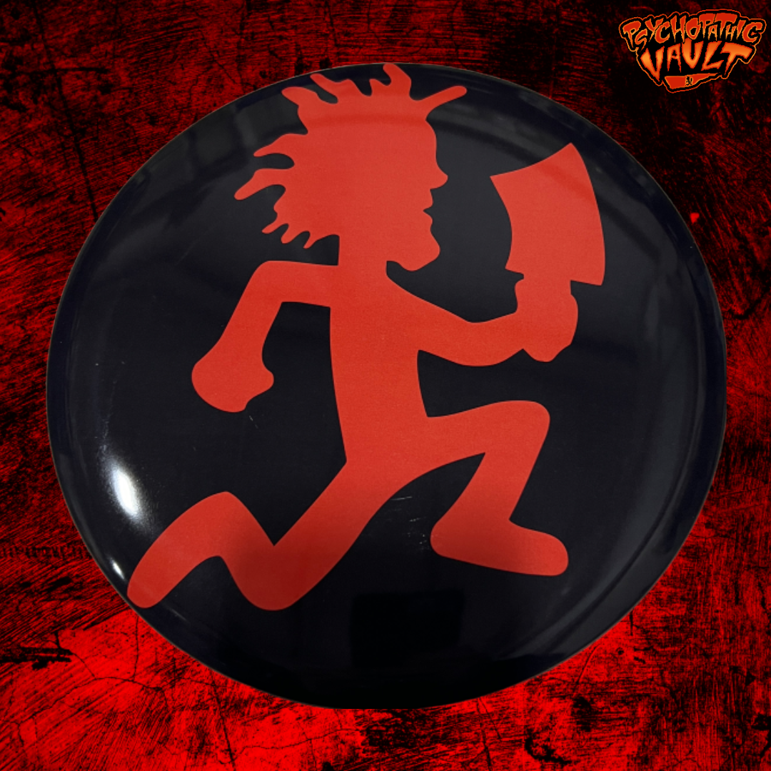 Disk Golf Frisbee Black with Red Hatchetman