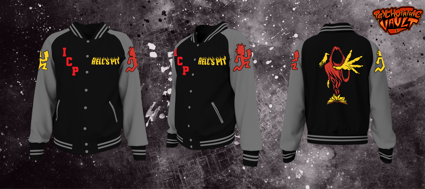 Hell's Pit Satin Baseball Jacket