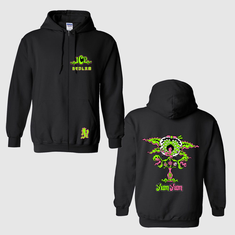 Yum Yum Bedlam Open Face Zip Up Hoodie