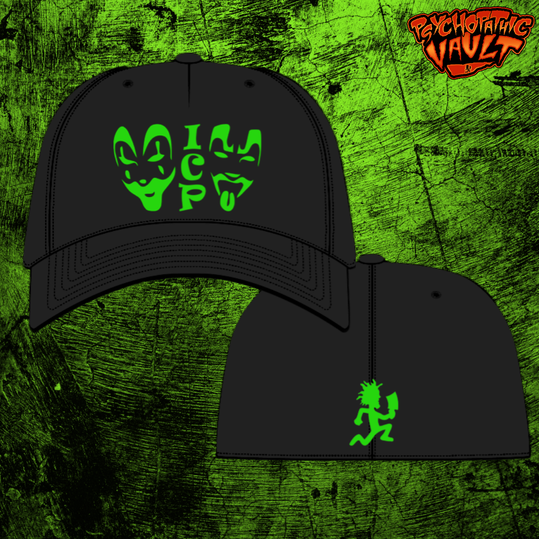 ICP Green Faces Flex Fit Baseball Hat