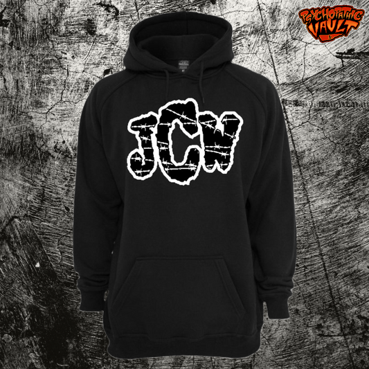 Black JCW Barbwire Embroidered Hoodie
