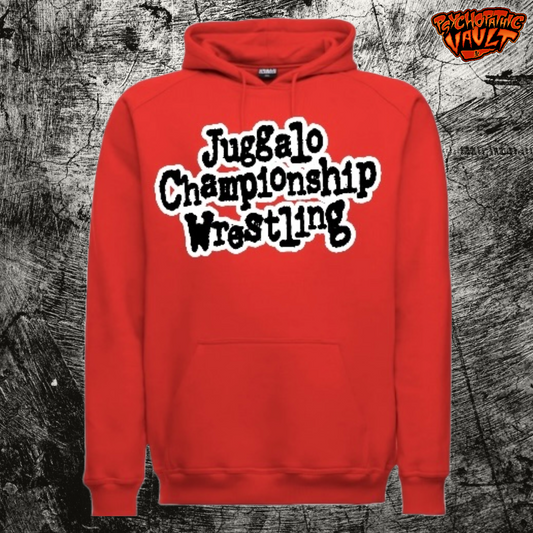 Red Juggalo Championship Wrestling Embroidered Hoodie