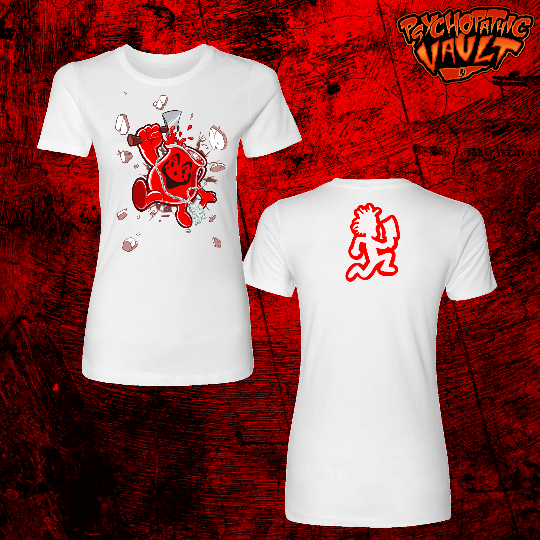 Violent J Koolaid Man White Girly T-Shirt