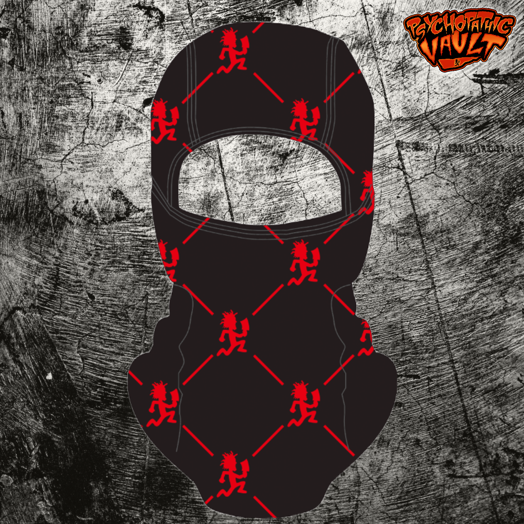 Black/Red Hatchetman Balaclava Ninja Mask