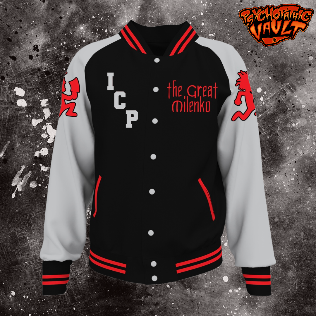 Great Milenko Satin Baseball Jacket