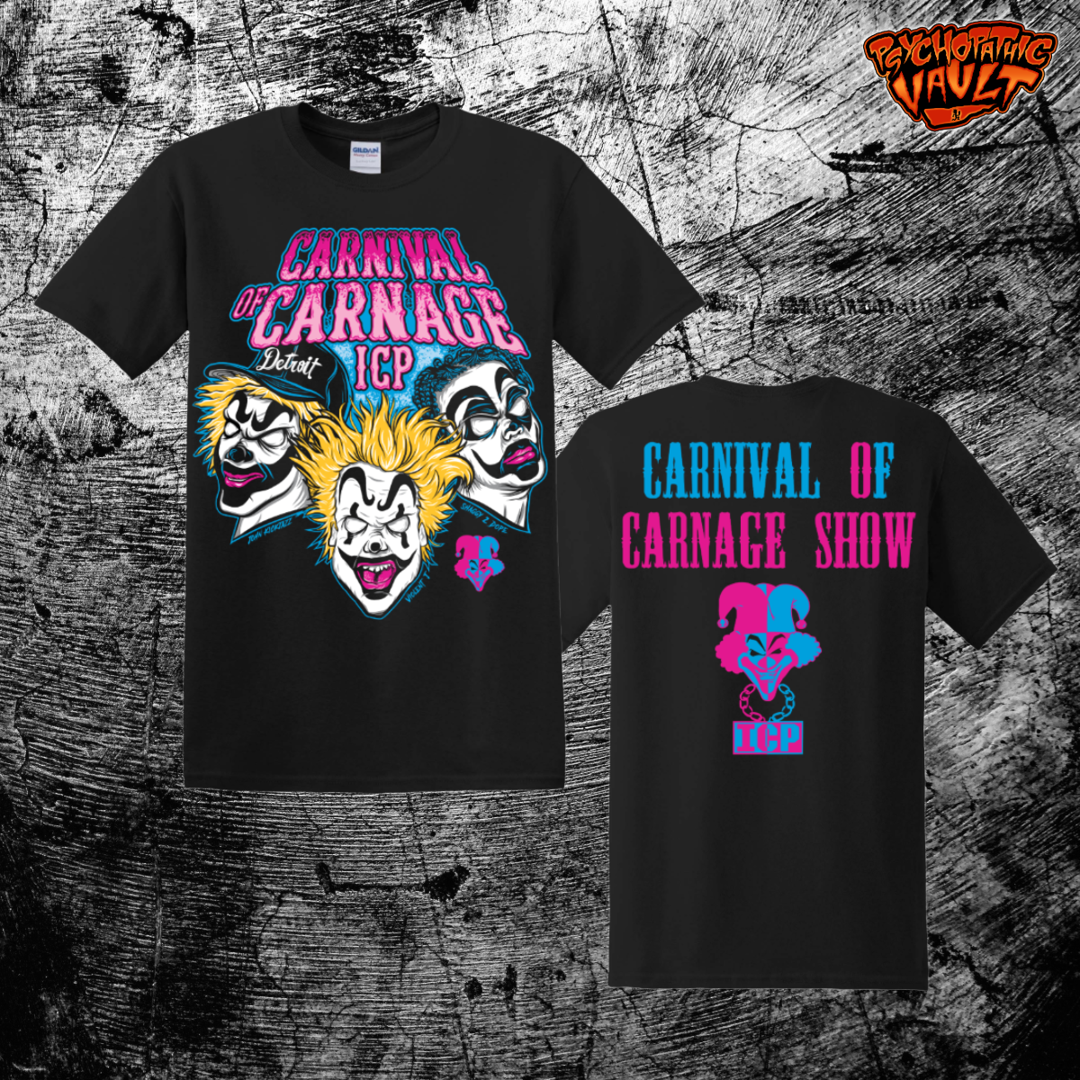 ICP Carnival of Carnage 3 Heads Shirt