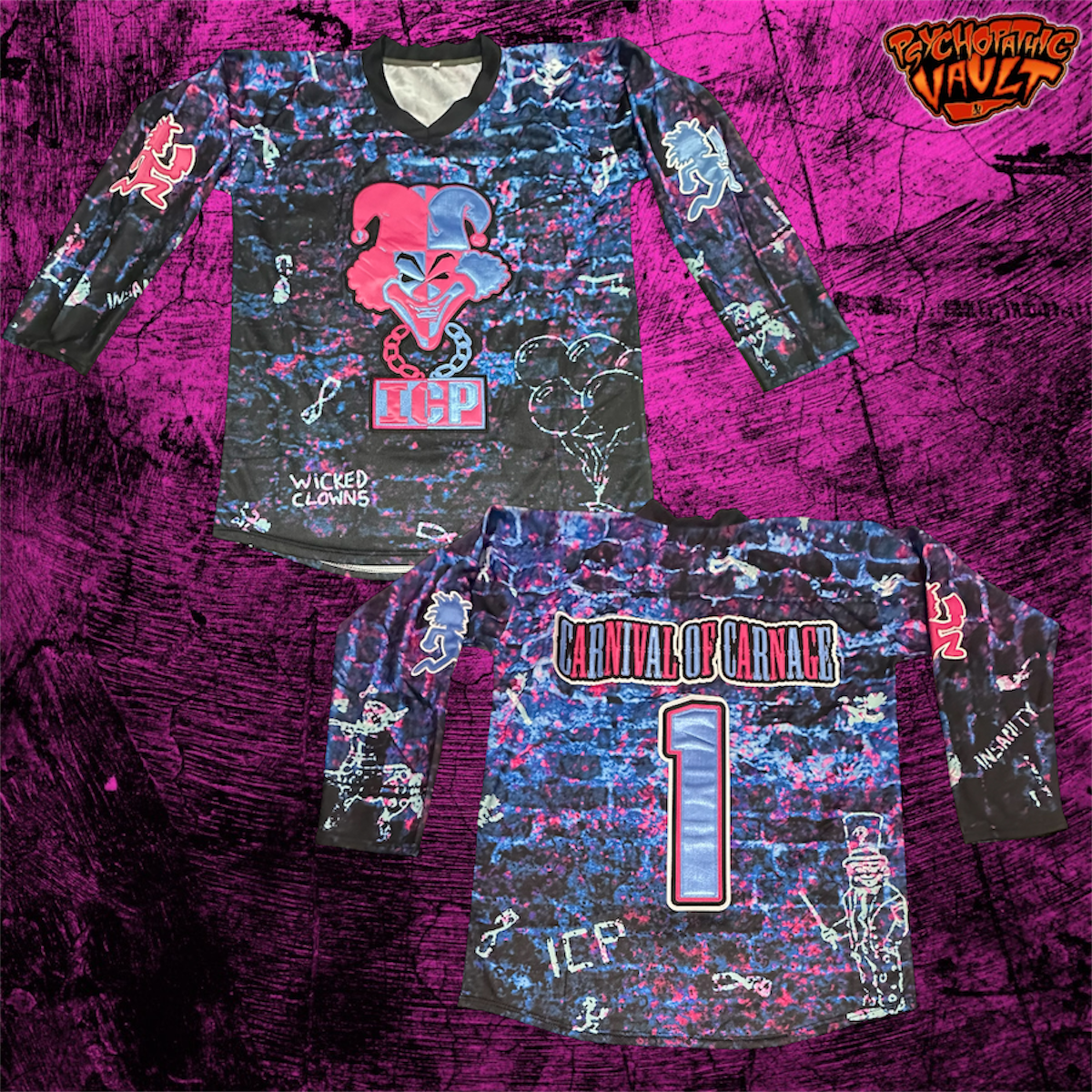 Carnival of Carnage All Over Print Hockey Jersey – Psychopathic Vault