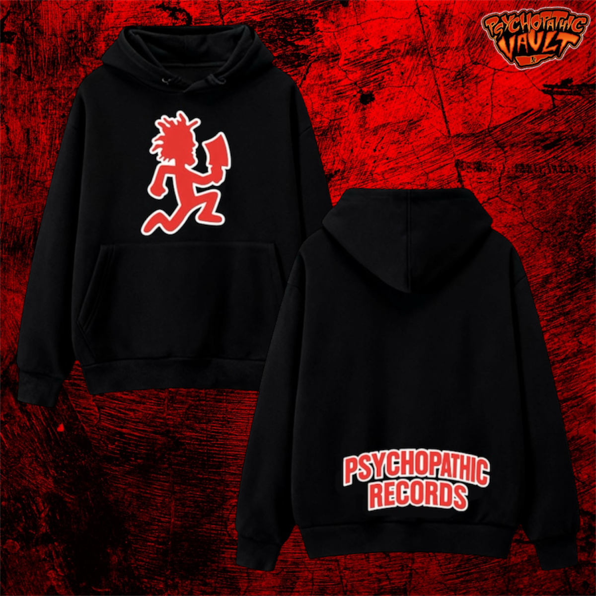 Hatchetman Embroidered Hoodie – Psychopathic Vault