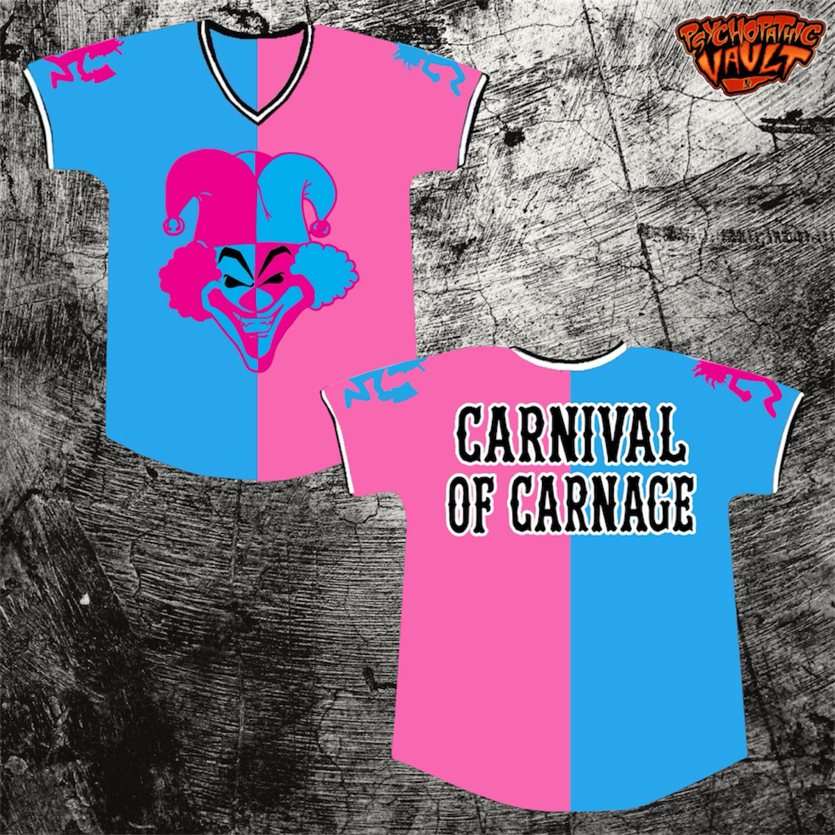 Carnival of Carnage Split Color Football Jersey