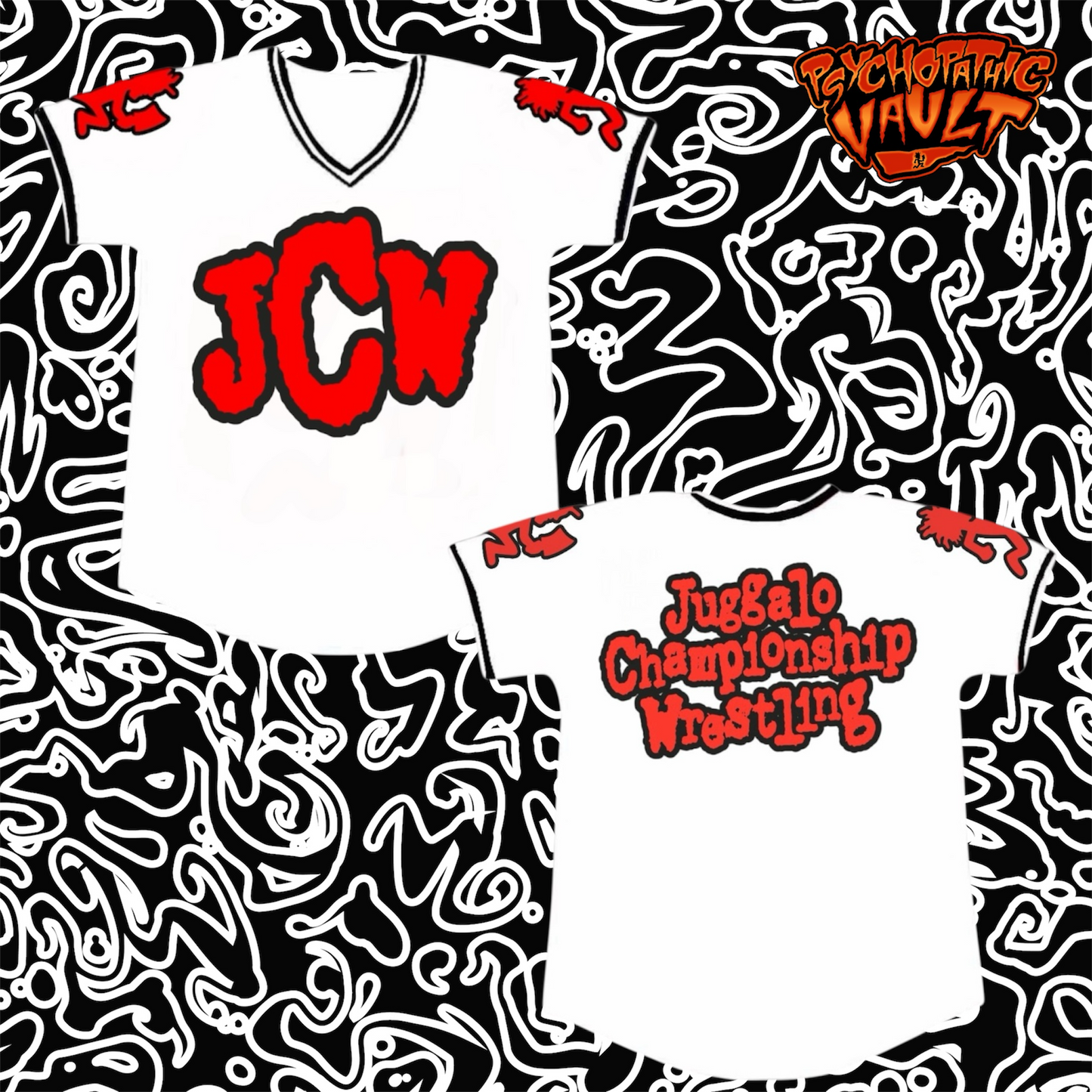 Red on White JCW Football Jersey