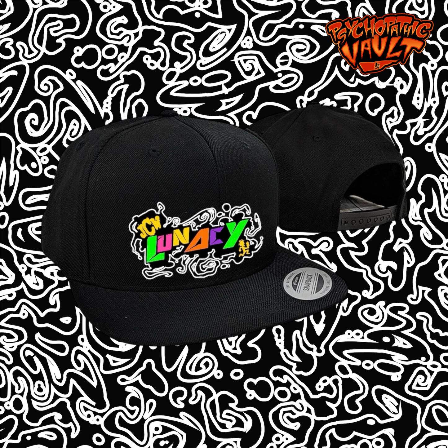Black JCW Lunacy Snapback Hat
