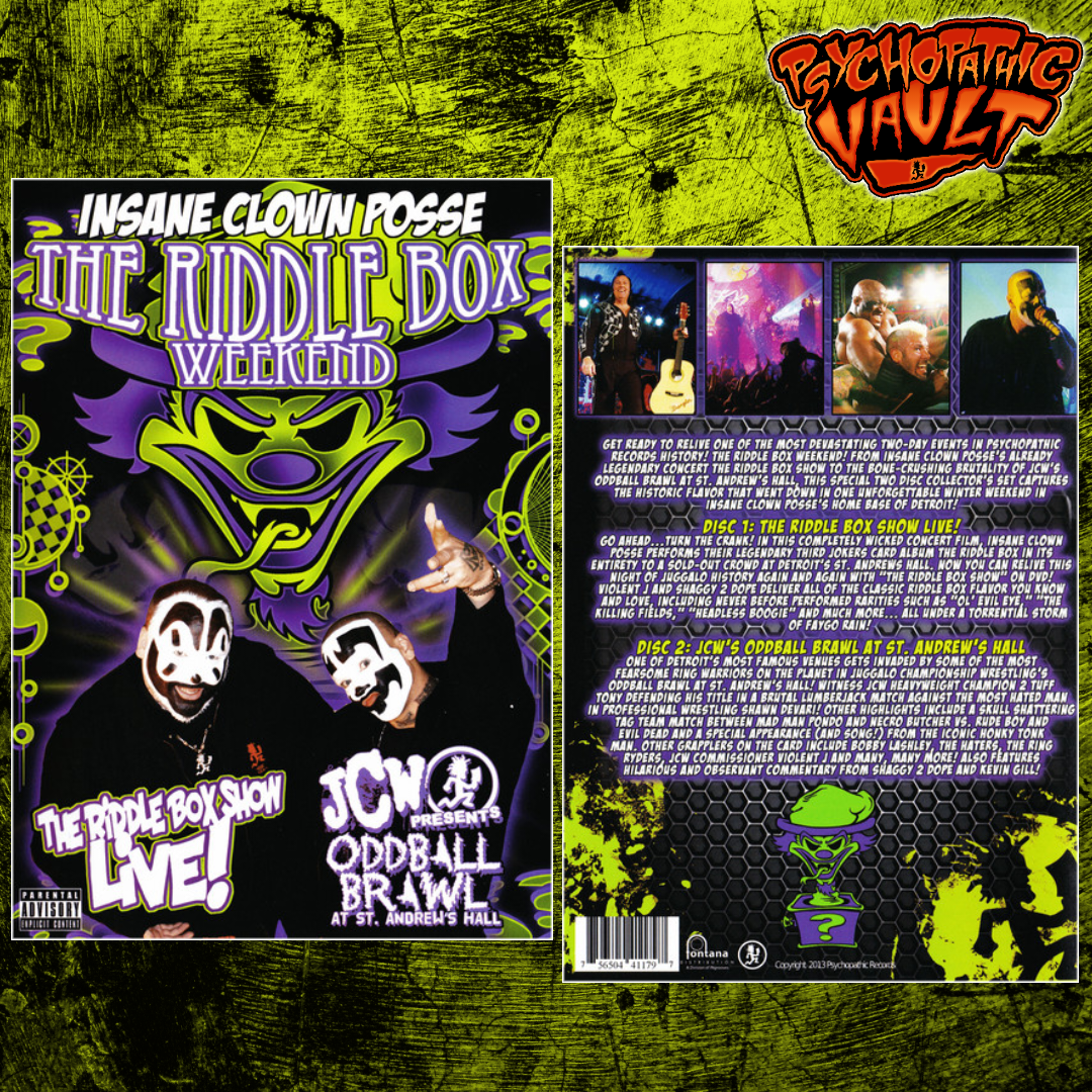 Riddle Box Weekend DVD – Psychopathic Vault Riddle Box Weekend DVD – Psychopathic Vault