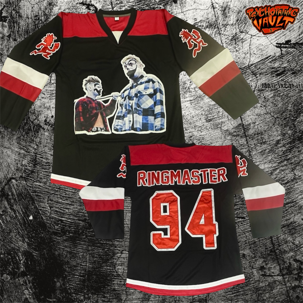 Ringmaster Era Black/Red Hockey Jersey