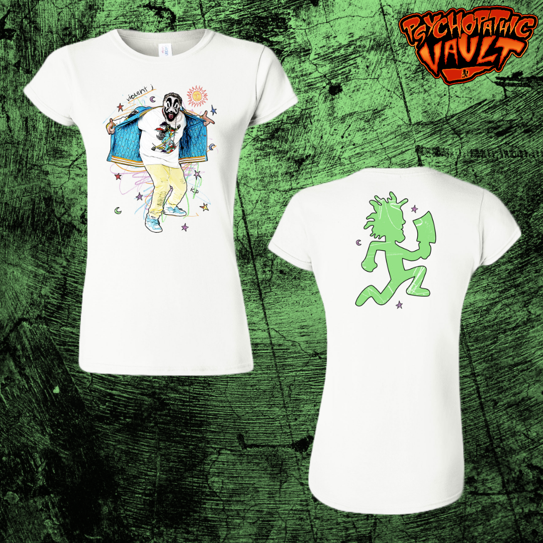 Violent J Scribble White Girly T-Shirt