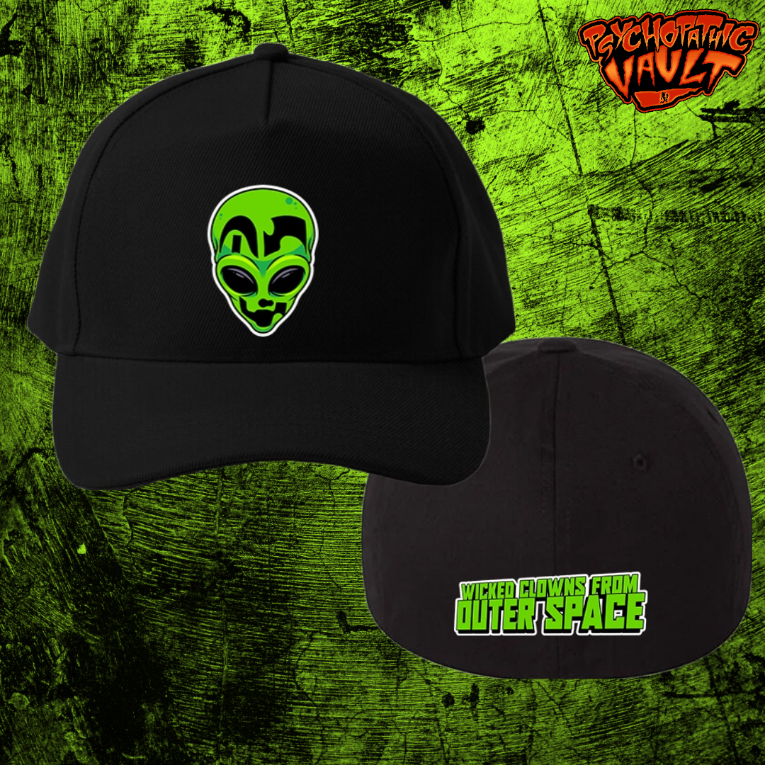 ICP Alien Face Flex Fit Baseball Hat – Psychopathic Vault ICP Alien Face Flex Fit Baseball Hat – Psychopathic Vault