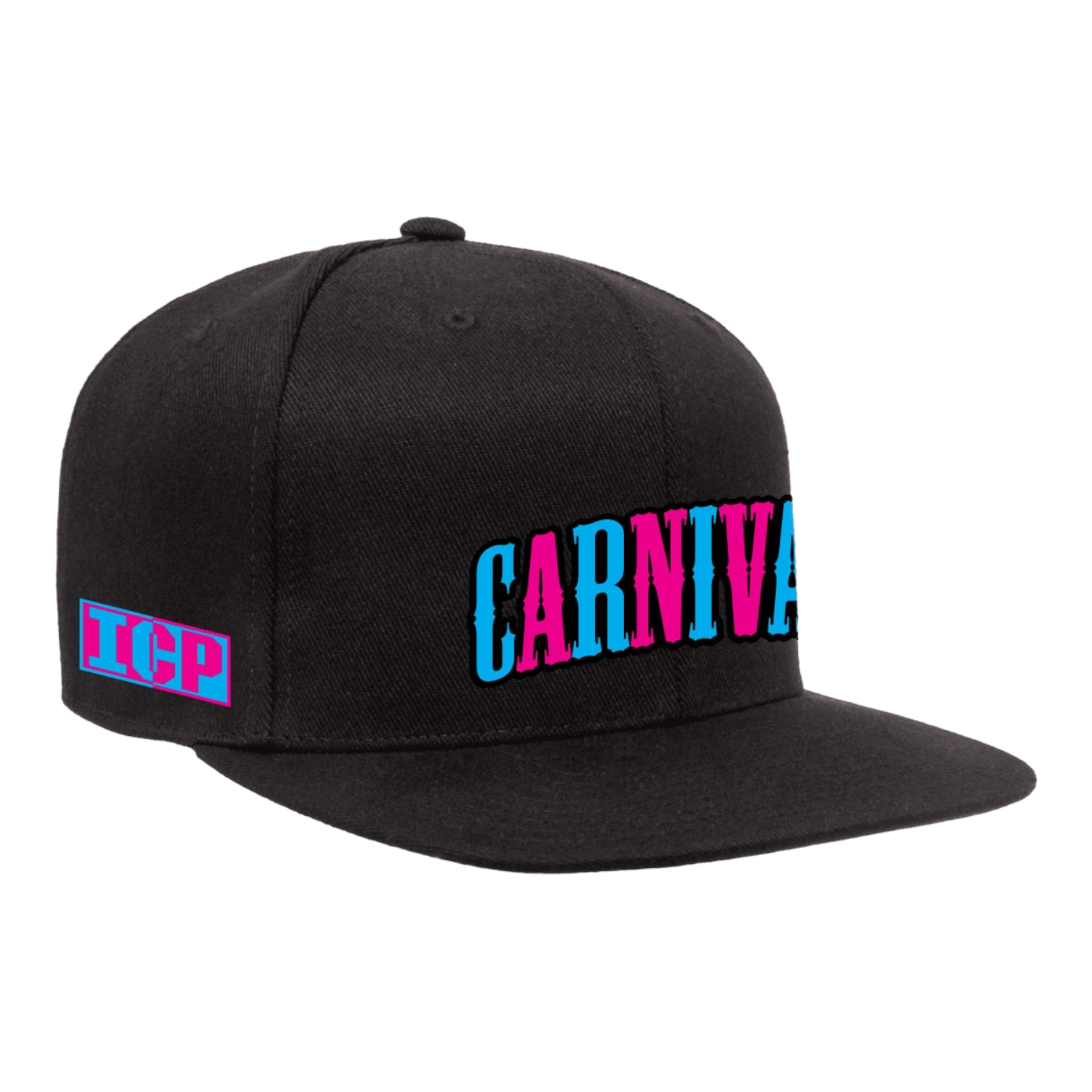 Carnival of Carnage Flat Bill Baseball Hat – Psychopathic Vault Carnival of Carnage Flat Bill Baseball Hat – Psychopathic Vault