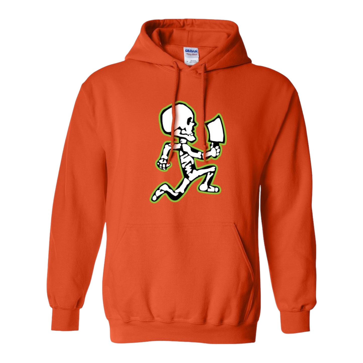 Orange Hatchetman Skeleton Hoodie