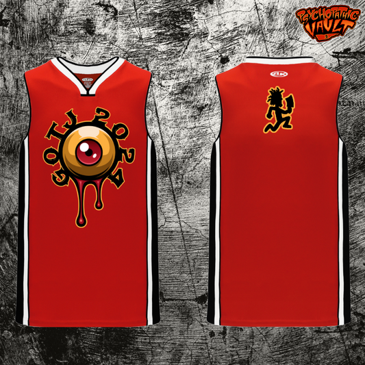 Red GOTJ Eyeball Basketball Jersey