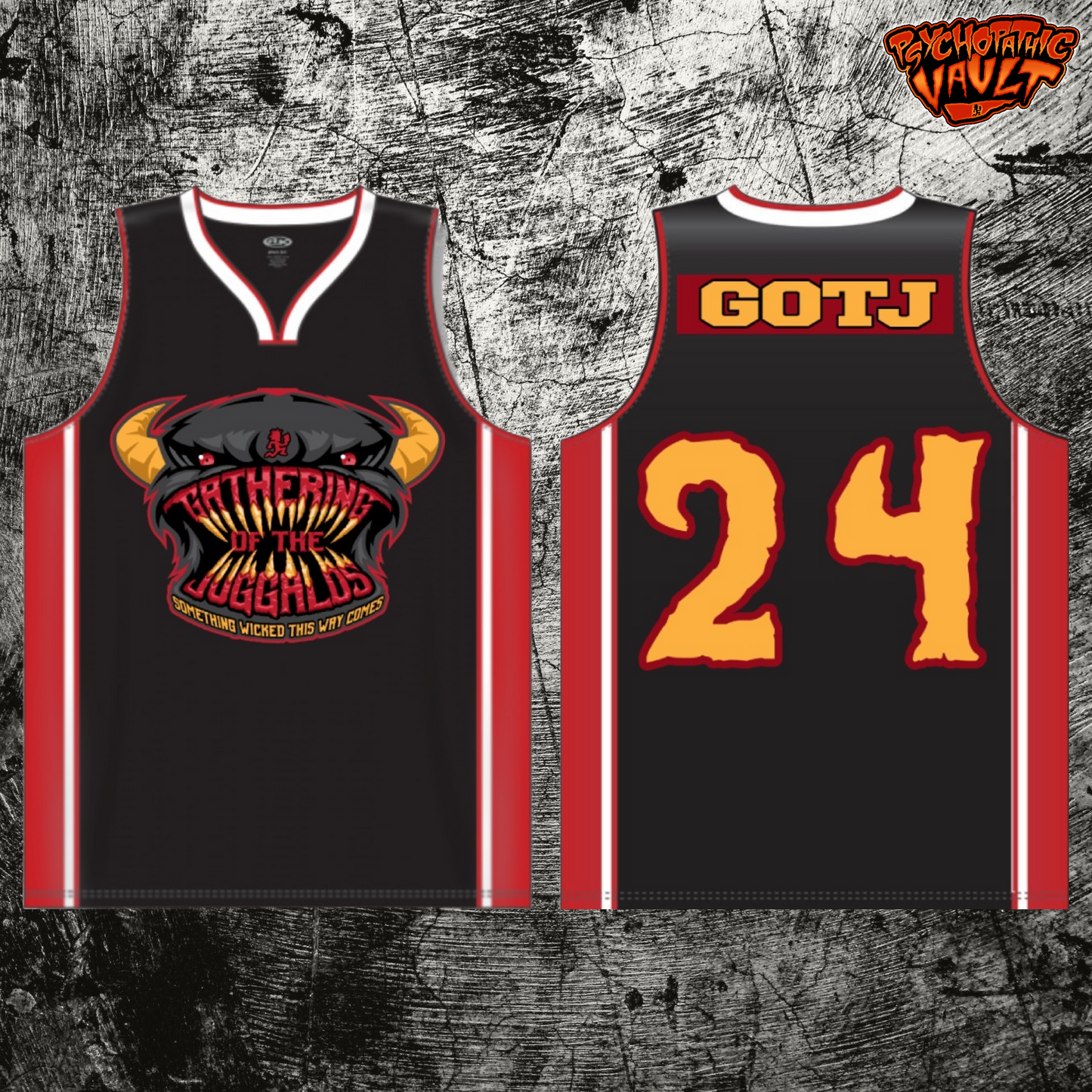 Black Gathering Monster Face Basketball Jersey