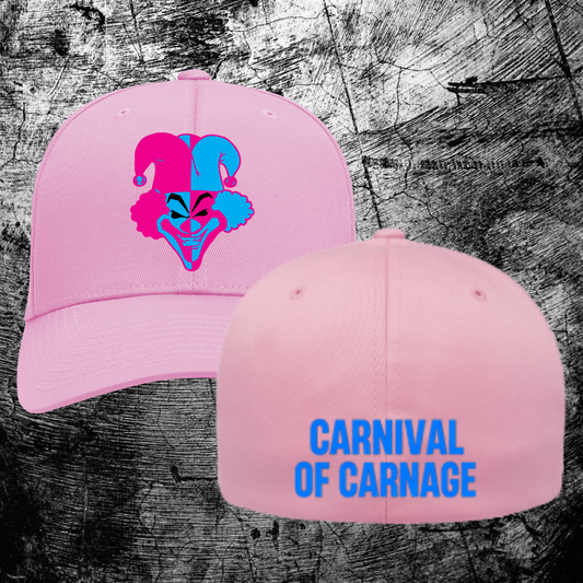 Pink Carnival of Carnage Flexfit Baseball Hat
