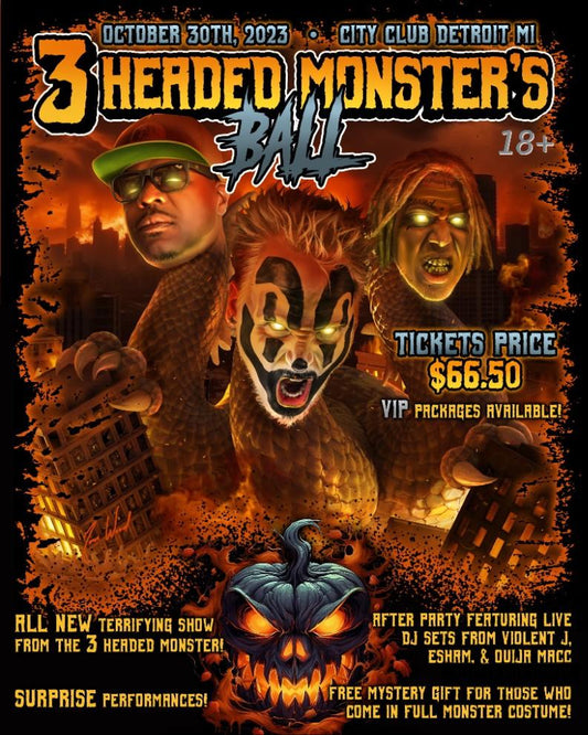 3 Headed Monster's Ball Concert Ticket