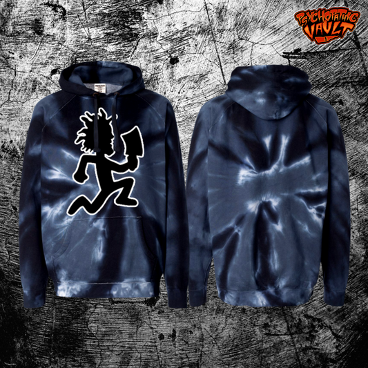 Blue & Black Camo Embroidered Hatchetman Hoodie