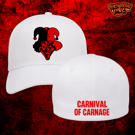 White Carnival of Carnage Flexfit Baseball Hat