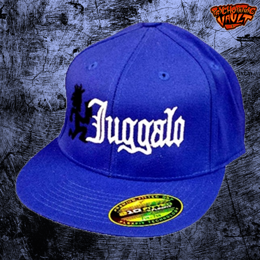 Blue Juggalo Hatchetman Flatbill Baseball Hat