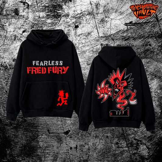Fearless Fred Fury Embroidered Pull Over Hoodie