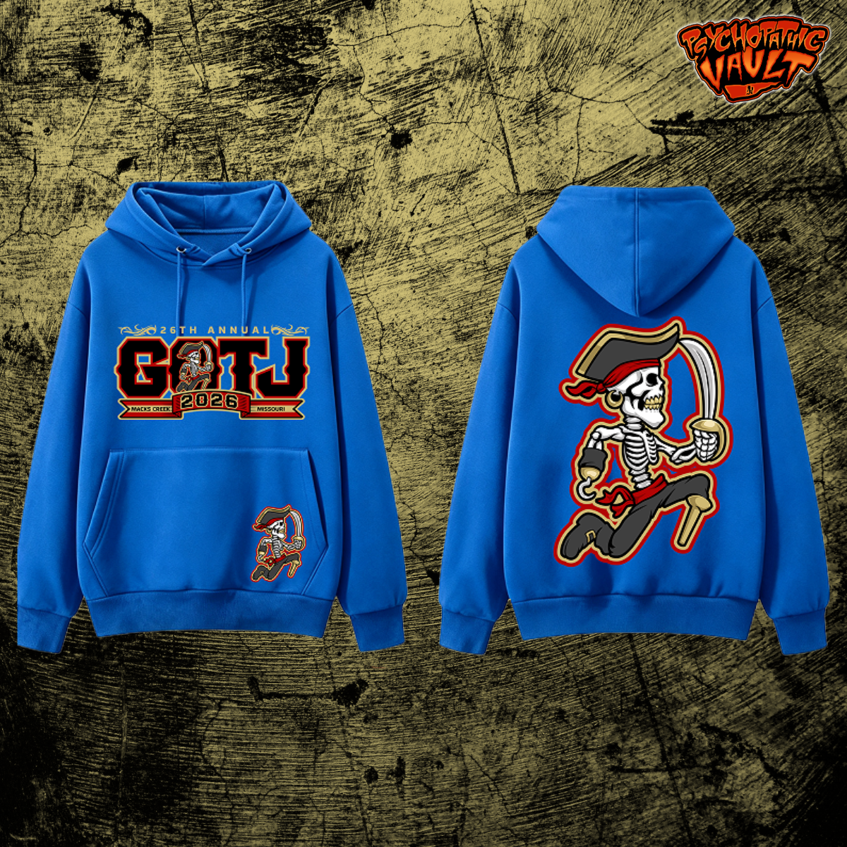 Blue GOTJ 2026 Embroidered Hoodie