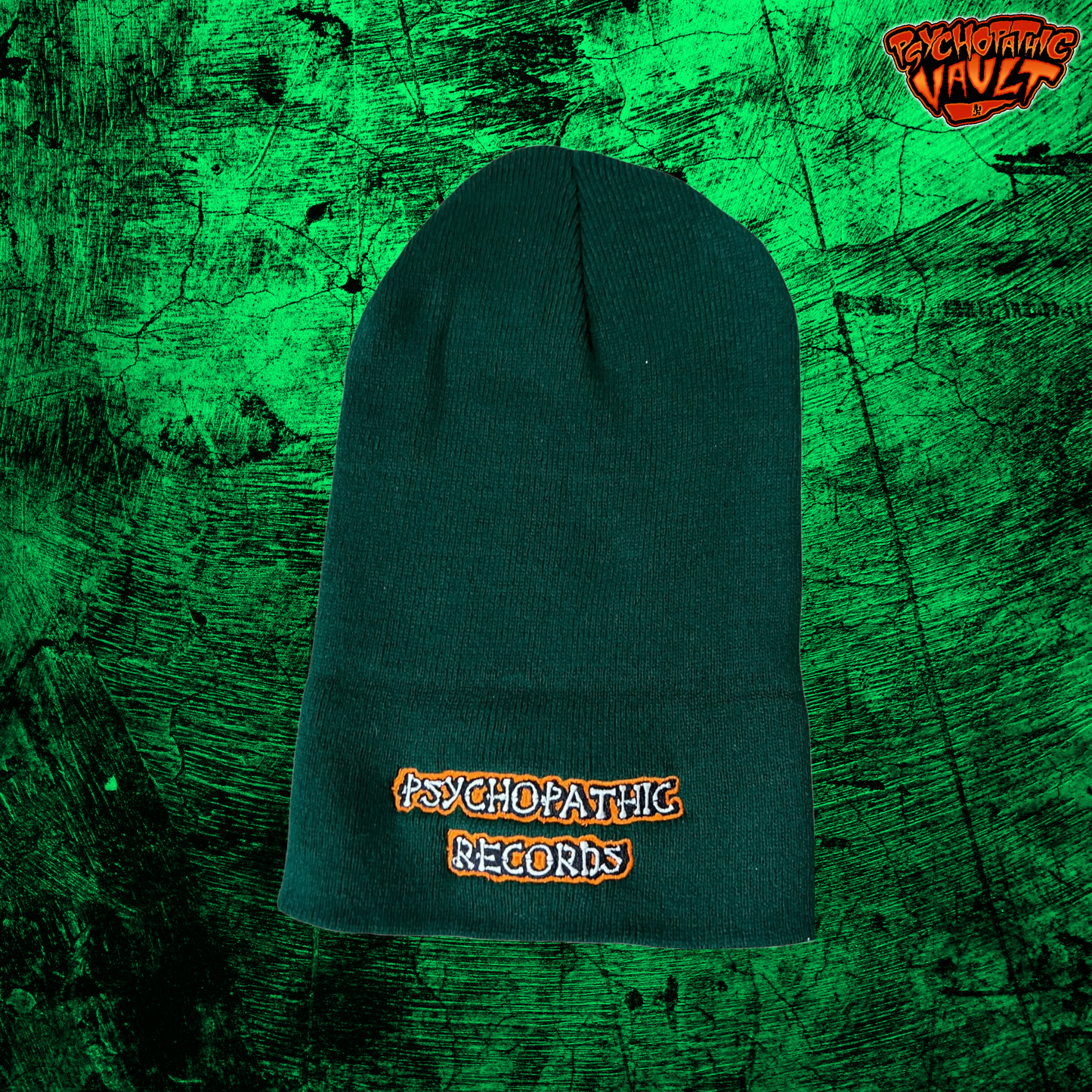 Green/Orange Psychopathic Records 12" Beanie