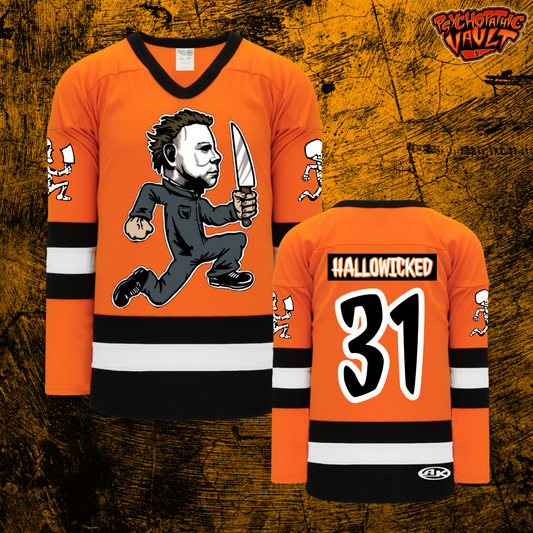 Orange Hallowicked Knife 2024 Hockey Jersey