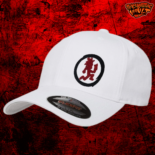 White Cirlcle Hatchetman Baseball Flexfit  Baseball Hat