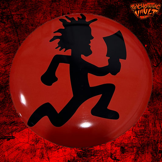 Disk Golf Frisbee Red with Black Hatchetman