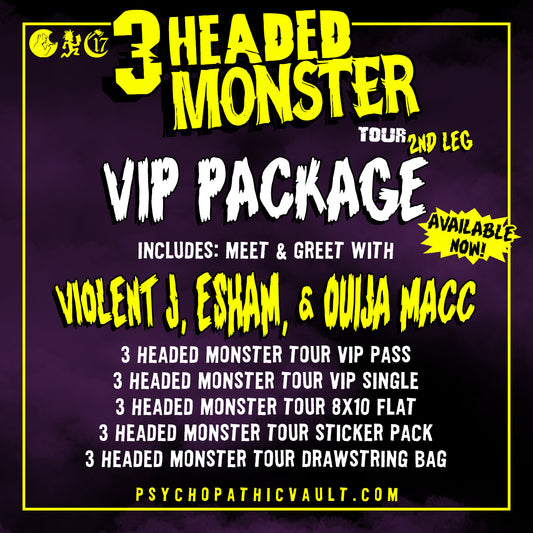 3 Headed Monster Tour VIP Package Part 2. (Does Not Include a Ticket To The Concert)