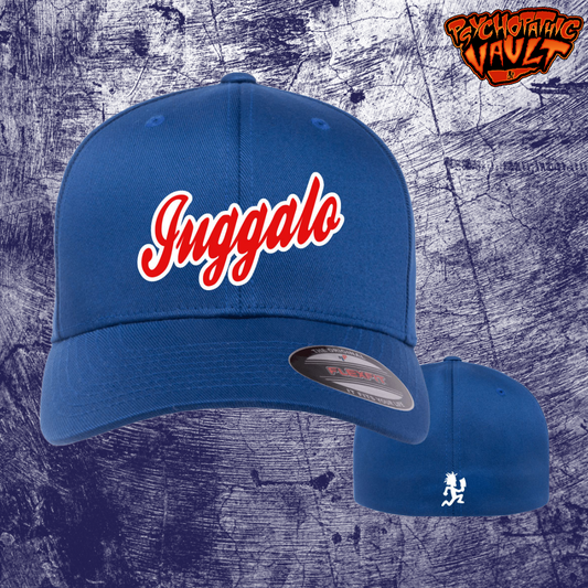 Blue Juggalo Flex Fit Baseball Hat