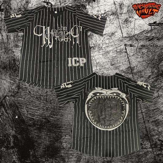Black Pinstrip The Naught Baseball Jersey