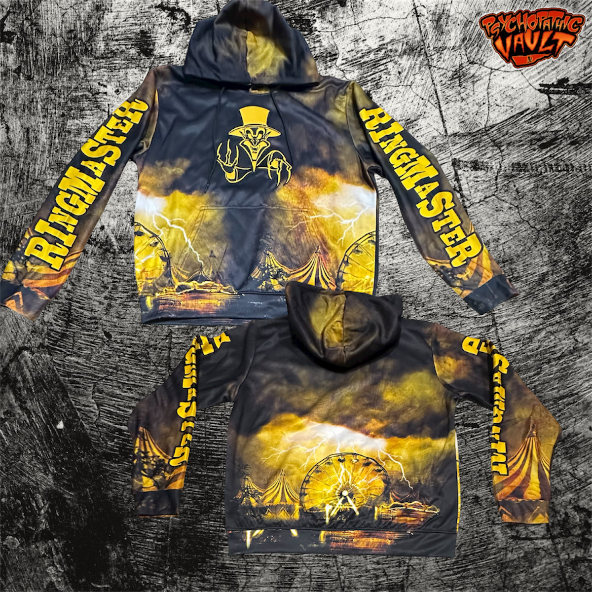 Ringmaster All Over Print Embroidered Hoodie
